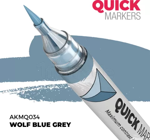 Photo de Ak Interactive - Quickmarker Wolf Blue Grey