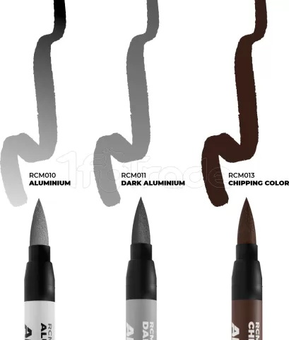 Photo de Ak Interactive - Real Colors Marker Set Chipping (3 Markers)