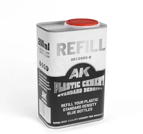 Photo de Ak Interactive - Recharge : Plastic Cement Standard Density (200ml)