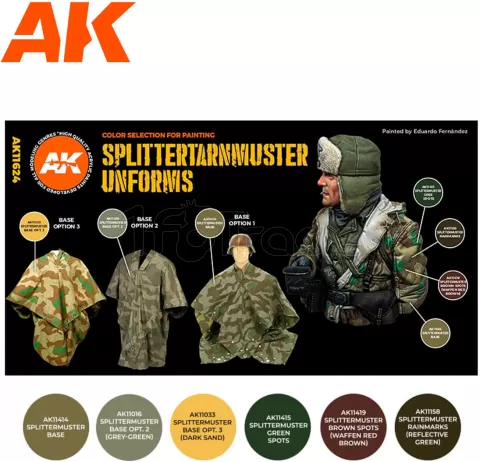 Photo de Ak Interactive Set de Peinture - Splittermuster Uniform 3G