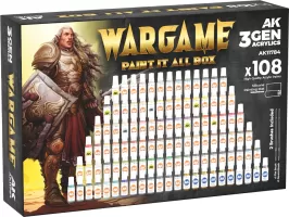 Photo de Ak Interactive Set de Peinture - Wargame Paint It All (108 Ref.)