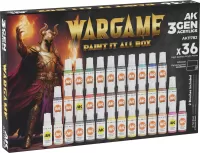 Photo de Ak Interactive Set de Peinture - Wargame Paint It All (36 Ref.)