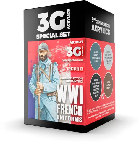 Photo de Ak Interactive Set de Peinture - Ww1 French Uniforms 3G