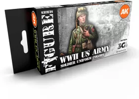 Photo de Ak Interactive Set de Peinture - Ww2 Us Uniforms 3G