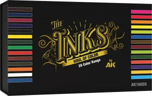 Photo de Ak Interactive Set de : The Inks - Full Range Box (28 refs)