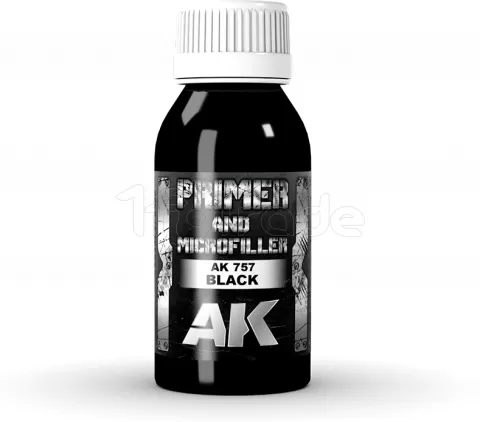 Photo de Ak Interactive - Xtreme Metal : Black Primer & Microfiller (100ml)