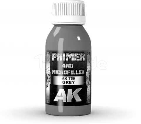 Photo de Ak Interactive - Xtreme Metal : Grey Primer & Microfiller (100ml)