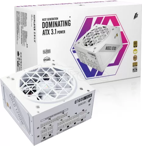 Photo de Alimentation ATX 1stPlayer NGDP Gold - 1200W (Blanc)