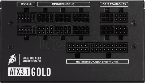 Photo de Alimentation ATX 1stPlayer NGDP Gold - 1200W (Noir)