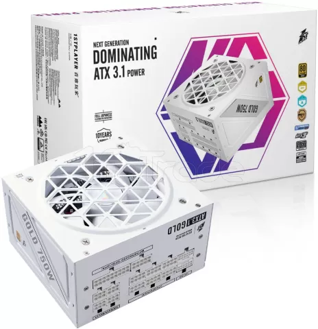 Photo de Alimentation ATX 1stPlayer NGDP Gold - 750W (Blanc)