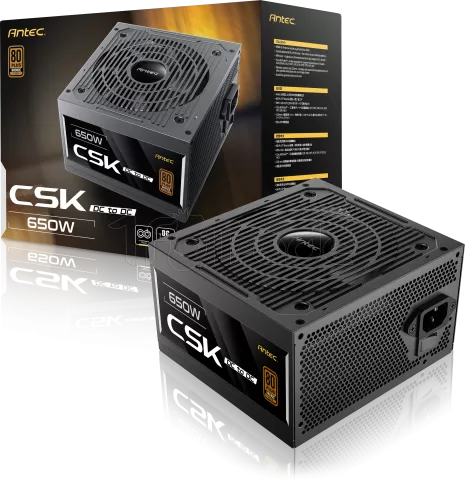 Photo de Alimentation ATX Antec Cuprum Strike CSK DC - 650W (Noir)