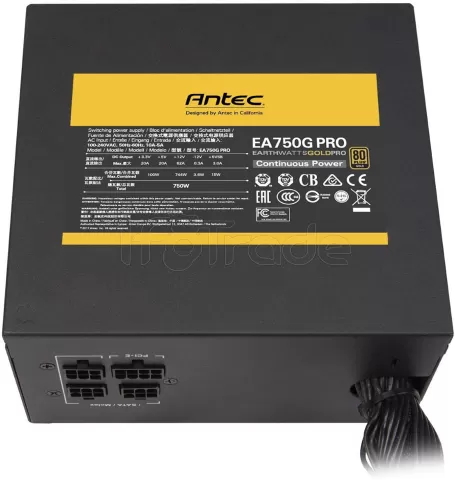 Photo de Alimentation ATX Antec EarthWatts Gold EAG Pro - 750W