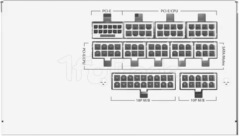 Photo de Alimentation ATX Antec GSK ATX 3.1 - 850W (Blanc)