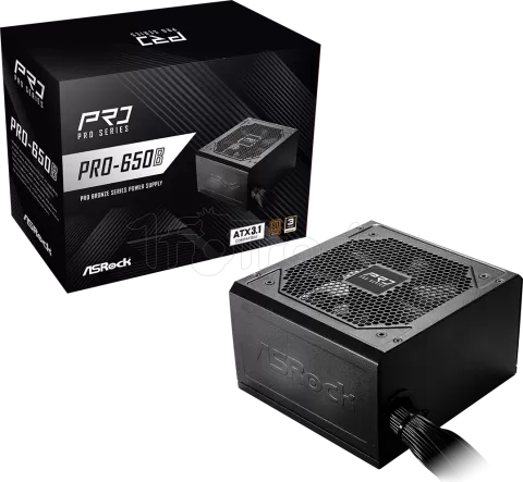 Photo de Alimentation ATX ASRock Pro-B - 650W (Noir)