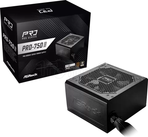 Photo de Alimentation ATX ASRock Pro-B - 750W (Noir)
