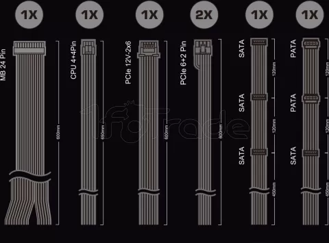 Photo de Alimentation ATX ASRock Pro-B - 850W (Noir)