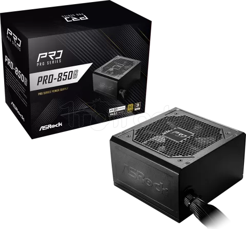 Photo de Alimentation ATX ASRock Pro-G - 850W (Noir)