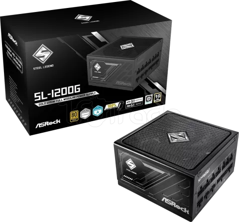 Photo de Alimentation ATX ASRock Steel Legend - 1200W (Noir)