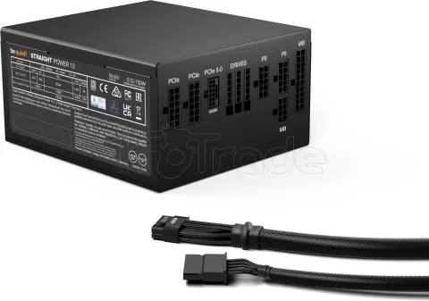 Photo de Alimentation ATX Be Quiet Straight Power 12 Platinum - 750W (Noir)