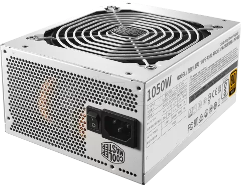 Photo de Alimentation ATX Cooler Master MWE Gold V2 - 1050W (Blanc)