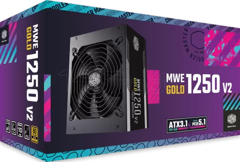 Photo de Alimentation ATX Cooler Master MWE Gold V2 ATX 3.1 - 1250W (Noir)