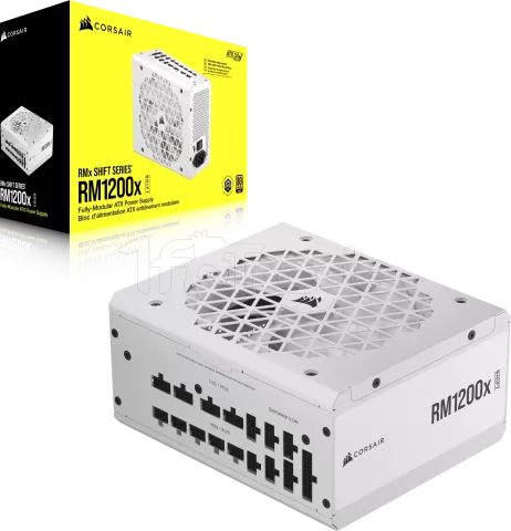 Photo de Alimentation ATX Corsair RMx Shift - 1200W (Blanc)