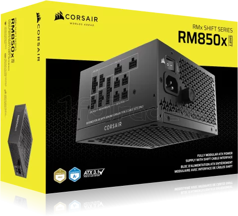 Photo de Alimentation ATX Corsair RMx Shift (2025) - 850W (Noir)