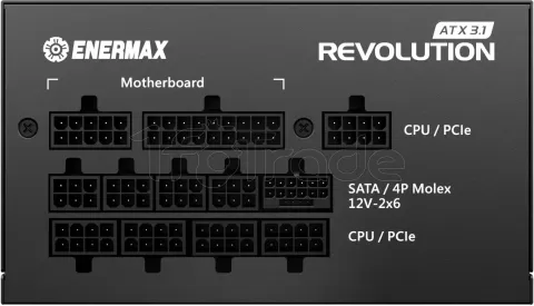 Photo de Alimentation ATX Enermax Revolution ATX 3.1 - 1200W (Noir)