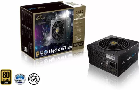 Photo de Alimentation ATX FSP Hydro GT Pro ATX 3.0 - 850W (Noir)