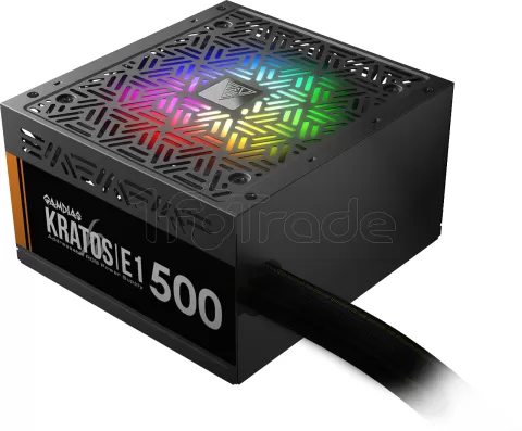 Photo de Alimentation ATX Gamdias Kratos E1-500 RGB - 500W (Noir)