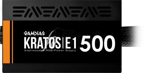 Photo de Alimentation ATX Gamdias Kratos E1-500 RGB - 500W (Noir)