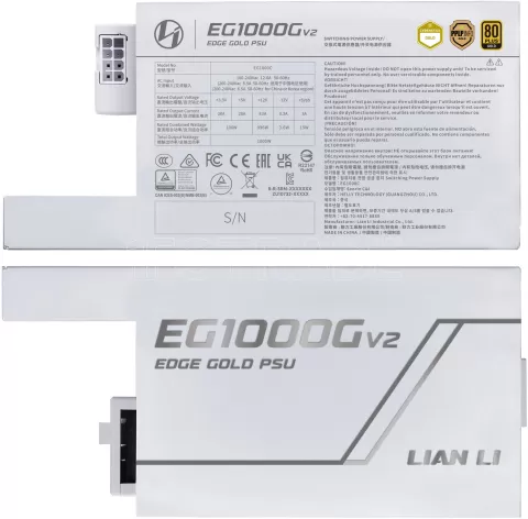 Photo de Alimentation ATX Lian Li Edge Gold V2 avec Edge Hub V2 - 1000W (Blanc)