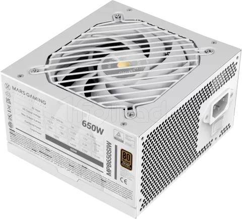 Photo de Alimentation ATX Mars Gaming MPB-SI - 650W (Blanc)