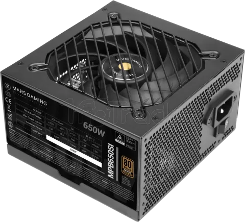 Photo de Alimentation ATX Mars Gaming MPB-SI - 650W (Noir)
