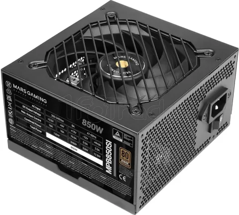 Photo de Alimentation ATX Mars Gaming MPB-SI - 850W (Noir)