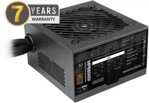 Photo de Alimentation ATX Mars Gaming MPB-SI - 850W (Noir)