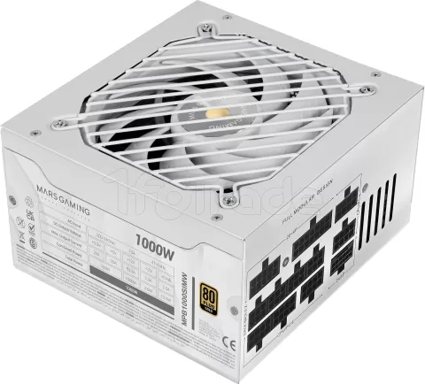 Photo de Alimentation ATX Mars Gaming MPB-SIM - 1000W (Blanc)