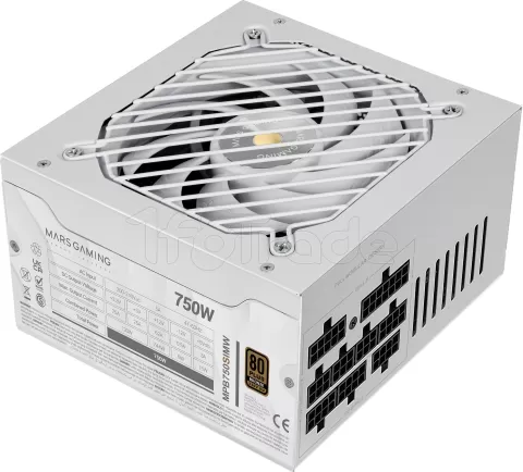Photo de Alimentation ATX Mars Gaming MPB-SIM - 750W (Blanc)