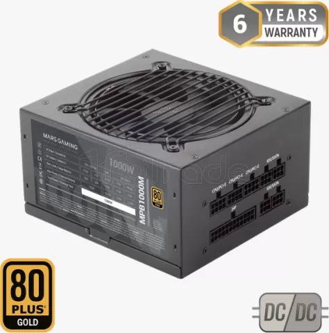 Photo de Alimentation ATX Mars Gaming MPBM - 1000W (Noir)