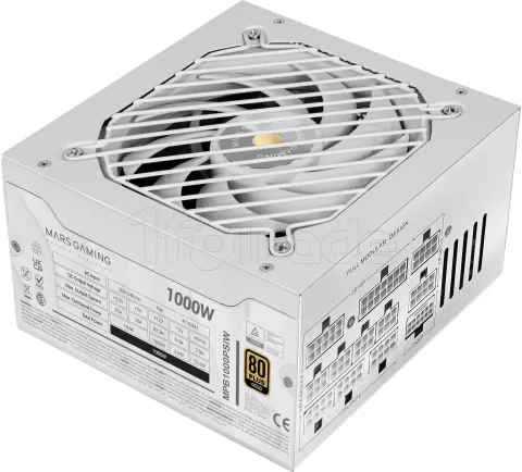 Photo de Alimentation ATX Mars Gaming MPBP - 1000W (Blanc)