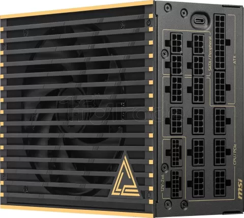 Photo de Alimentation ATX MSI Meg Ai1600T PCIe5 - 1600W (Noir)
