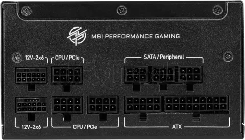Photo de Alimentation ATX MSI MPG A1000GS PCIe5 - 1000W (Noir)