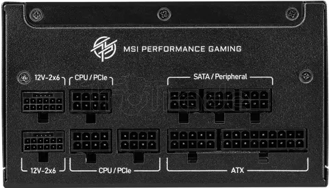 Photo de Alimentation ATX MSI MPG A1250GS PCIe5 - 1250W (Noir)