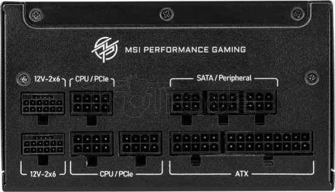 Photo de Alimentation ATX MSI MPG A850GS PCIe5 - 850W (Noir)