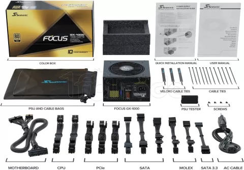 Photo de Alimentation ATX Seasonic Focus GX - 650W (Noir)