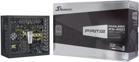 Photo de Alimentation ATX Seasonic Prime Fanless PX - 450W (Noir) Passive