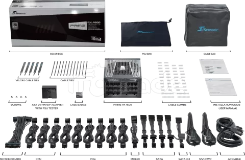 Photo de Alimentation ATX Seasonic Prime PX ATX 3.1 - 1600W (Noir)