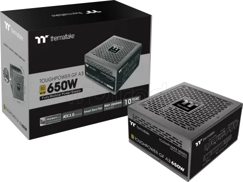 Photo de Alimentation ATX Thermaltake Toughpower GF A3 - 650W (Noir)