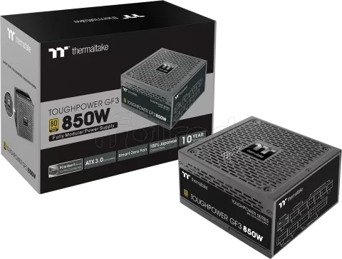 Photo de Alimentation ATX Thermaltake Toughpower GF3 - 850W (Noir)