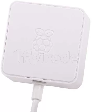 Photo de Alimentation officielle pour Raspberry Pi 4 - 5V 3A (Blanc)